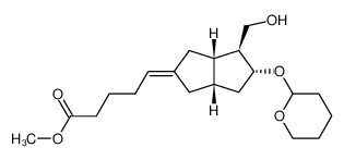 Methyl (1S,5S,6S,7R)-6-Hydroxymethyl-7-tetrahydropyranyloxybicyclo(3.3.0)octane-E-Δ3,δ-pentanoate_98675-78-6