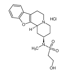 2-Hydroxy-ethanesulfonic acid (2R,11bS)-1,3,4,5,6,11b-hexahydro-2H-11-oxa-4a-aza-benzo[a]fluoren-2-yl-methyl-amide; hydrochloride_98678-90-1