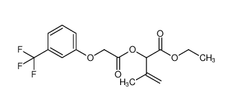 ethyl 3-methyl-2-(2-(3-(trifluoromethyl)phenoxy)acetoxy)but-3-enoate_98686-29-4