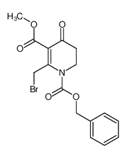 methyl 1,4,5,6-tetrahydro-1-((benzyloxy)carbonyl)-2-(bromomethyl)-4-oxo-3-pyridinecarboxylate_98689-04-4
