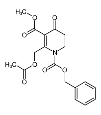 methyl 1,4,5,6-tetrahydro-2-(acetoxymethyl)-1-((benzyloxy)carbonyl)-4-oxo-3-pyridinecarboxylate_98689-05-5