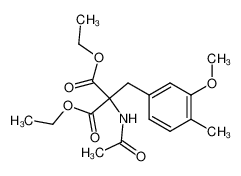 2-acetylamino-2-(3-methoxy-4-methylbenzyl)malonic acid diethyl ester_98698-18-1