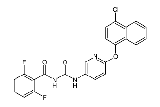 1-(2-[4-chloro-1-naphthoxy]-5-pyridyl)-3-(2,6-difluorobenzoyl) urea_98699-00-4