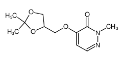4-((2,2-Dimethyl-1,3-dioxolan-4-yl)methoxy)-2-methylpyridazin-3(2H)-one_98700-54-0