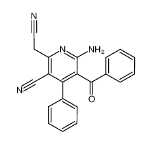 6-Amino-5-benzoyl-2-cyanomethyl-4-phenyl-3-pyridinecarbonitrile_98700-92-6