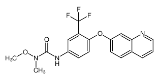 1-methoxy-1-methyl-3-(4-(quinolin-7-yloxy)-3-(trifluoromethyl)phenyl)urea_98707-49-4