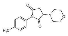 2,5-Pyrrolidinedione, 1-(4-methylphenyl)-3-(4-morpholinyl)-_98708-22-6
