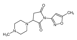 1-(5-methylisoxazol-3-yl)-3-(4-methylpiperazin-1-yl)pyrrolidine-2,5-dione_98708-41-9