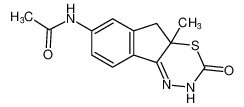 N-(4a-methyl-3-oxo-2,3,4a,5-tetrahydroindeno[1,2-e][1,3,4]thiadiazin-7-yl)acetamide_98710-00-0