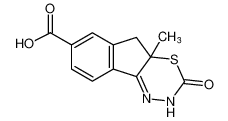 4a-methyl-3-oxo-2,3,4a,5-tetrahydroindeno[1,2-e][1,3,4]thiadiazine-7-carboxylic acid_98710-10-2