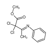 2,2-Dichloro-3-[(E)-phenylimino]-butyric acid methyl ester_98714-46-6