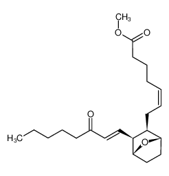 (Z)-7-[(1S,2R,3S,4R)-3-((E)-3-Oxo-oct-1-enyl)-7-oxa-bicyclo[2.2.1]hept-2-yl]-hept-5-enoic acid methyl ester_98718-02-6