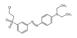 N,N-diethyl-4-[3-(2-chloro-ethanesulfonyl)-phenylazo]-aniline_98721-69-8