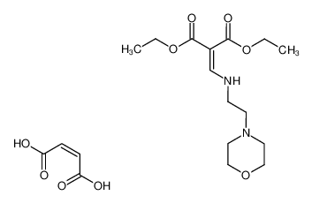 2-[(2-Morpholin-4-yl-ethylamino)-methylene]-malonic acid diethyl ester; compound with (Z)-but-2-enedioic acid_98738-92-2