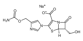 sodium (5R,6S)-3-(4-((carbamoyloxy)methyl)-1H-imidazol-1-yl)-6-(hydroxymethyl)-7-oxo-4-thia-1-azabicyclo[3.2.0]hept-2-ene-2-carboxylate_98745-52-9