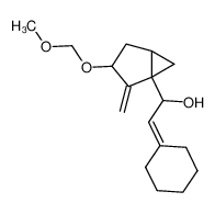 (+/-)-α-cyclohexylidenemethyl-3-methoxymethoxy-2-methylenebicyclo(3.1.0)hexane-1-methanol_98758-87-3