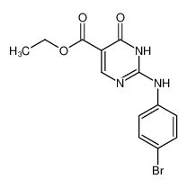ethyl 2-((4-bromophenyl)amino)-6-oxo-1,6-diydropyrimidine-5-carboxylate_98771-97-2