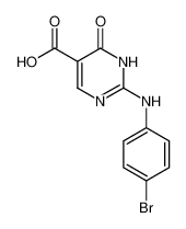2-((4-bromophenyl)amino)-6-oxo-1,6-diydropyrimidine-5-carboxylic acid_98772-40-8
