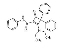2-(Diethylamino)-4-oxo-N,3,3-triphenyl-1-cyclobuten-1-thiocarboxamid_98772-66-8