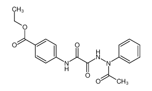4-Ethoxycarbonyl-oxanilsaeure-(α-acetyl-phenylhydrazid)_98781-12-5