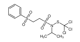 N-isopropyl-2-(phenylsulfonyl)-N-((trichloromethyl)thio)ethane-1-sulfonamide_98785-57-0