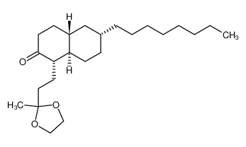 (1R,4aS,6S,8aS/1S,4aR,6R,8aR)-6-Octyloctahydro-1-(2-(2-methyl-1,3-dioxolan-2-yl)ethyl)-2(1H)-naphthalinon_98790-15-9