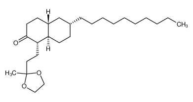(1R,4aS,6S,8aS/1S,4aR,6R,8aR)-6-Decyloctahydro-1-(2-(2-methyl-1,3-dioxolan-2-yl)ethyl)-2(1H)-naphthalinon_98790-16-0