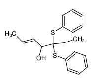 4-Hydroxy-5,5-bisphenylthiohept-2-ene_98793-17-0