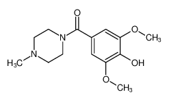 Piperazine, 1-(4-hydroxy-3,5-dimethoxybenzoyl)-4-methyl-_98795-92-7
