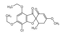 7-Chlor-4'-methoxy-4,6-diethoxy-6'-methyl-grisen-(3')-dion-(3,2')_98801-86-6