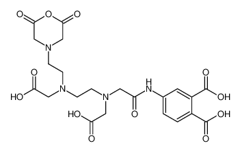 4-(2-((carboxymethyl)(2-((carboxymethyl)(2-(2,6-dioxomorpholino)ethyl)amino)ethyl)amino)acetamido)phthalic acid_98814-34-7