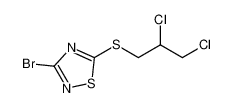 1,2,4-Thiadiazole, 3-bromo-5-[(2,3-dichloropropyl)thio]-_98816-22-9