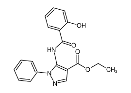 ethyl 5-(2-hydroxybenzamido)-1-phenyl-1H-pyrazole-4-carboxylate_98817-26-6