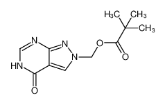 (4-oxo-4,5-dihydro-2H-pyrazolo[3,4-d]pyrimidin-2-yl)methyl pivalate_98827-15-7