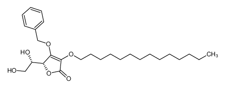 L-Ascorbic acid, 3-O-(phenylmethyl)-2-O-tetradecyl-_98829-31-3