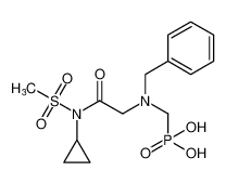 ((benzyl(2-(N-cyclopropylmethylsulfonamido)-2-oxoethyl)amino)methyl)phosphonic acid_98831-94-8