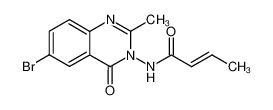 (E)-But-2-enoic acid (6-bromo-2-methyl-4-oxo-4H-quinazolin-3-yl)-amide_98833-00-2