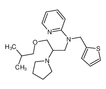 3-iso butoxy-2-pyrrolidino-N-(pyridin-2-yl)-N-(thien-2-yl methyl)propylamine_98834-13-0
