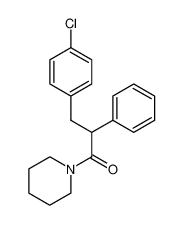 1-[3-(4-chloro-phenyl)-2-phenyl-propionyl]-piperidine_98840-60-9