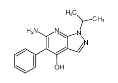 6-amino-1-isopropyl-5-phenyl-1,7-dihydro-pyrazolo[3,4-b]pyridin-4-one_98843-55-1