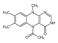 5-acetyl-7,8,10-trimethyl-5,10-dihydro-3H-benzo[g]pteridin-4-one_98843-58-4