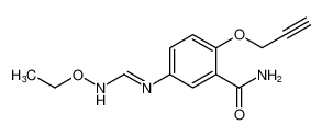 Benzamide, 5-[[(ethoxyamino)methylene]amino]-2-(2-propynyloxy)-_98851-92-4