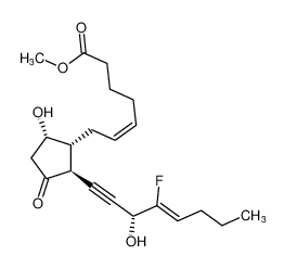 methyl (Z)-7-((1R,2S,5S)-2-((R,Z)-4-fluoro-3-hydroxyoct-4-en-1-yn-1-yl)-5-hydroxy-3-oxocyclopentyl)hept-5-enoate_98853-43-1