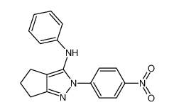 [2-(4-nitro-phenyl)-2,4,5,6-tetrahydro-cyclopentapyrazol-3-yl]-phenyl-amine_98861-67-7