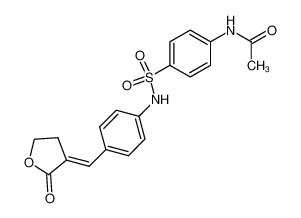 3-{(Ξ)-4-[(N-acetyl-sulfanilyl)-amino]-benzylidene}-dihydro-furan-2-one_98862-86-3
