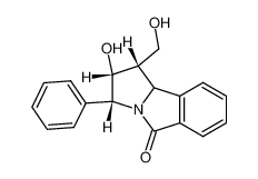 2β-Hydroxy-5-oxo-1β-hydroxymethyl-3β-phenyl-1,2,3,10-tetrahydro-5H-pyrrolo(2,1-a)isoindol_98862-94-3