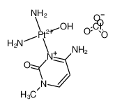 cis-{(NH3)2Pt(1-methylcytosine)(H2O)}(ClO4)2_98874-75-0