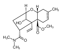 (1R,2S,7R,9R,11R,12S)-11-Dimethylcarbamoyl-12-hydroxy-5-methyl-1-vinyl-8-oxa-tricyclo[7.2.1.02,7]dodec-4-ene-2-carboxylic acid methyl ester_98875-30-0