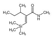 Pentanamide, N,3-dimethyl-2-[(trimethylsilyl)methylene]-, (E)-_98876-14-3