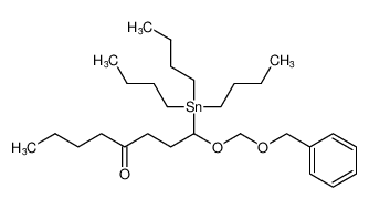 1-((benzyloxy)methoxy)-1-(tributylstannyl)octan-4-one_98877-73-7